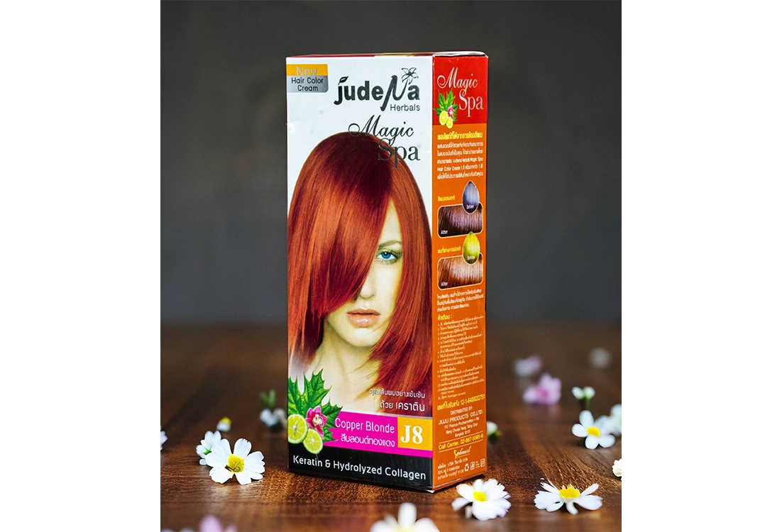 ครีมย้อมสีผมสีบลอนด์ทองแดง