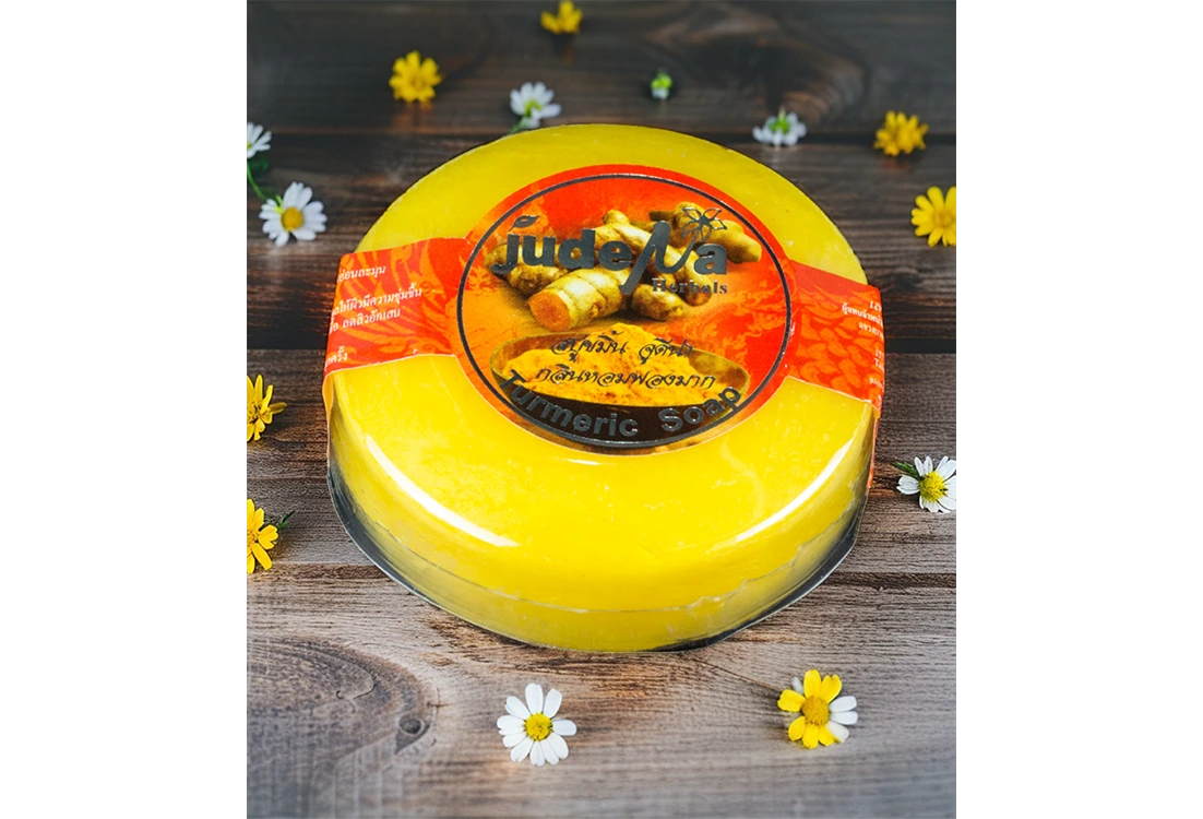 สบู่ก้อนกลมขมิ้น150g