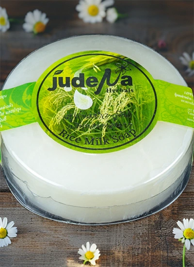 สบู่ก้อนกลมน้ำนมข้าว150g จูดีน่า